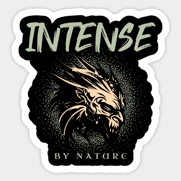 Intense By Nature Quote Motivational Inspirational Sticker by Cubebox